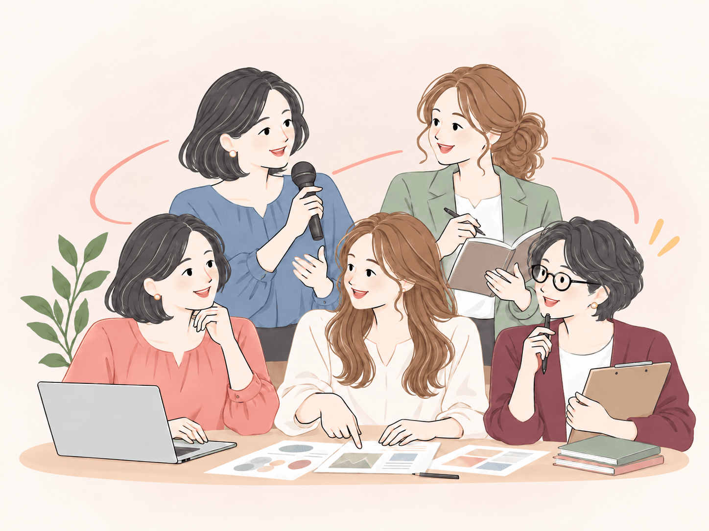 異なる強みを持つ女性たちが、学びや仕事について一緒に考えるMe-Cherishのイメージ